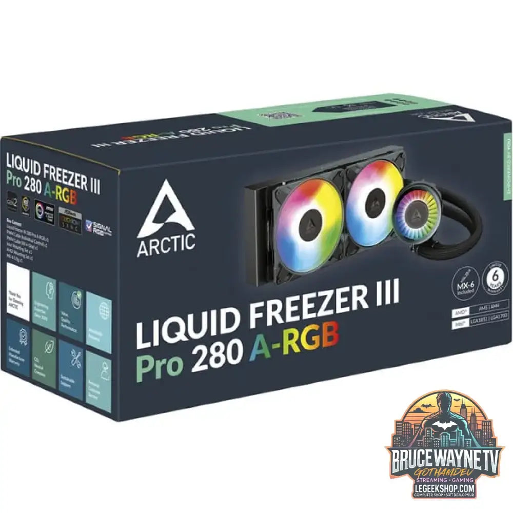 ARCTIC Liquid Freezer III Pro 280 A-RGB, Wasserkühlung schwarz - ARCTIC - vue 6
