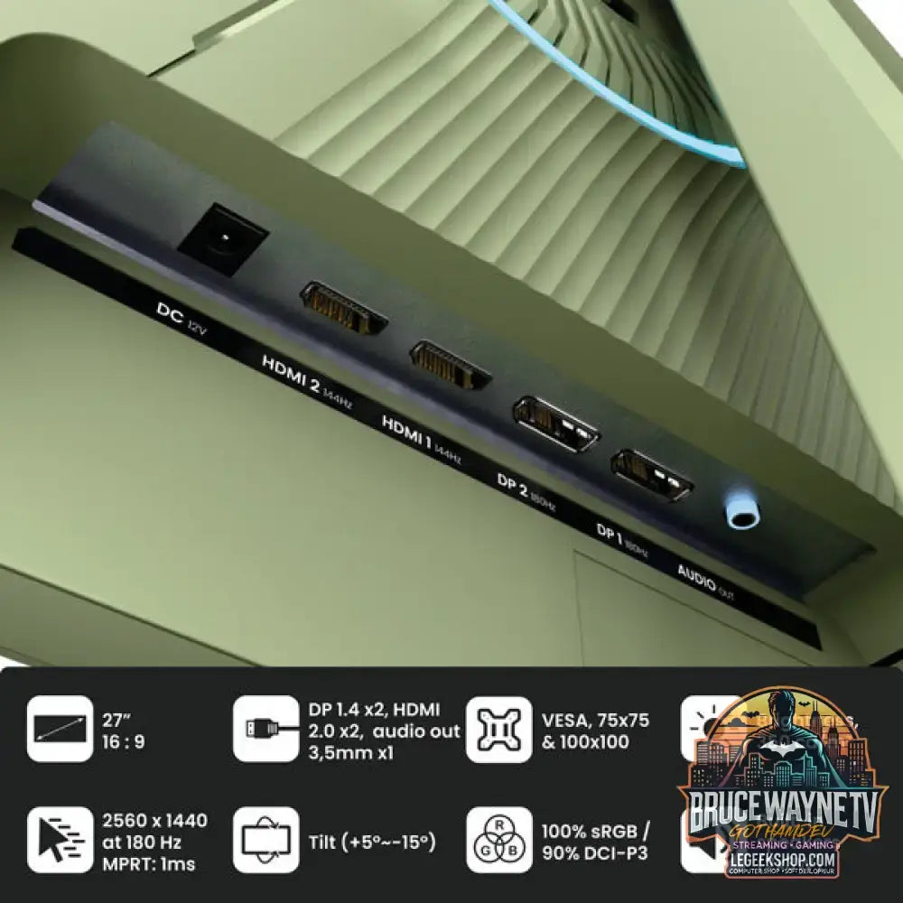 Arozzi Nova 27T2K180 27" QHD/WQHD IPS 180 Hz - Arozzi - vue 4