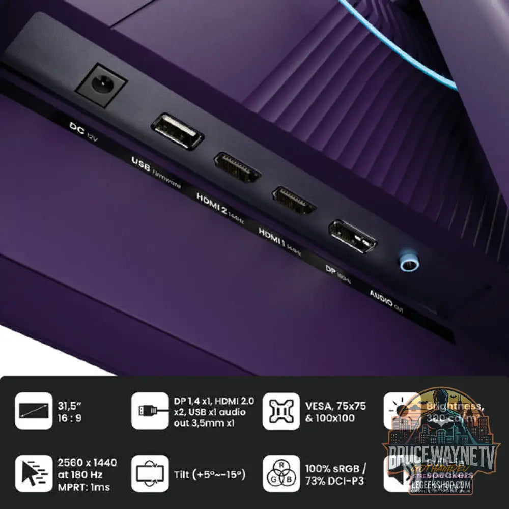 Arozzi Nova 32T2K180 31,5" QHD/WQHD IPS 180 Hz - Arozzi - vue 4