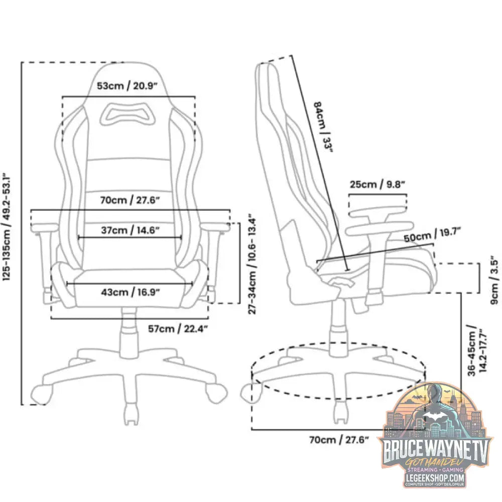 Arozzi Torretta Soft tissu, chaise gaming - Arozzi - vue 7