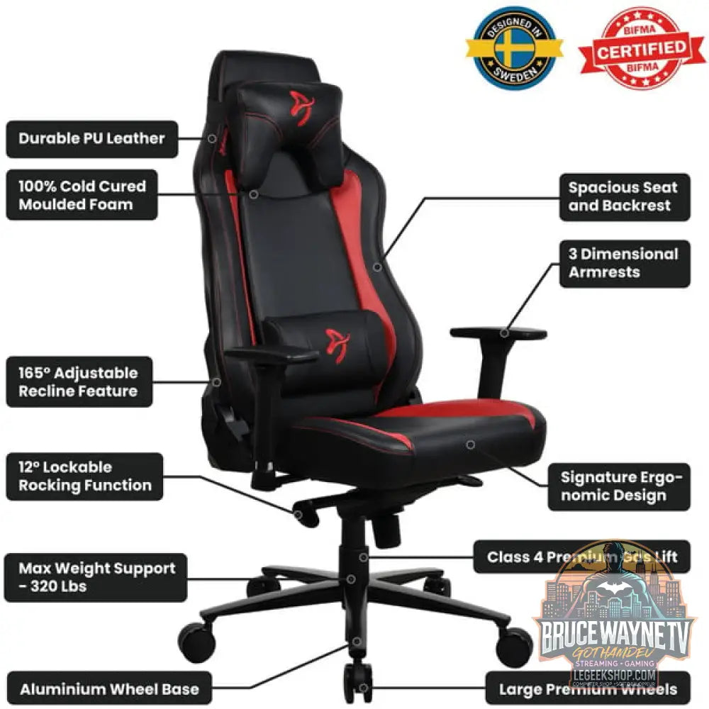 Arozzi Vernazza SoftPU, chaise gaming - Arozzi - vue 6