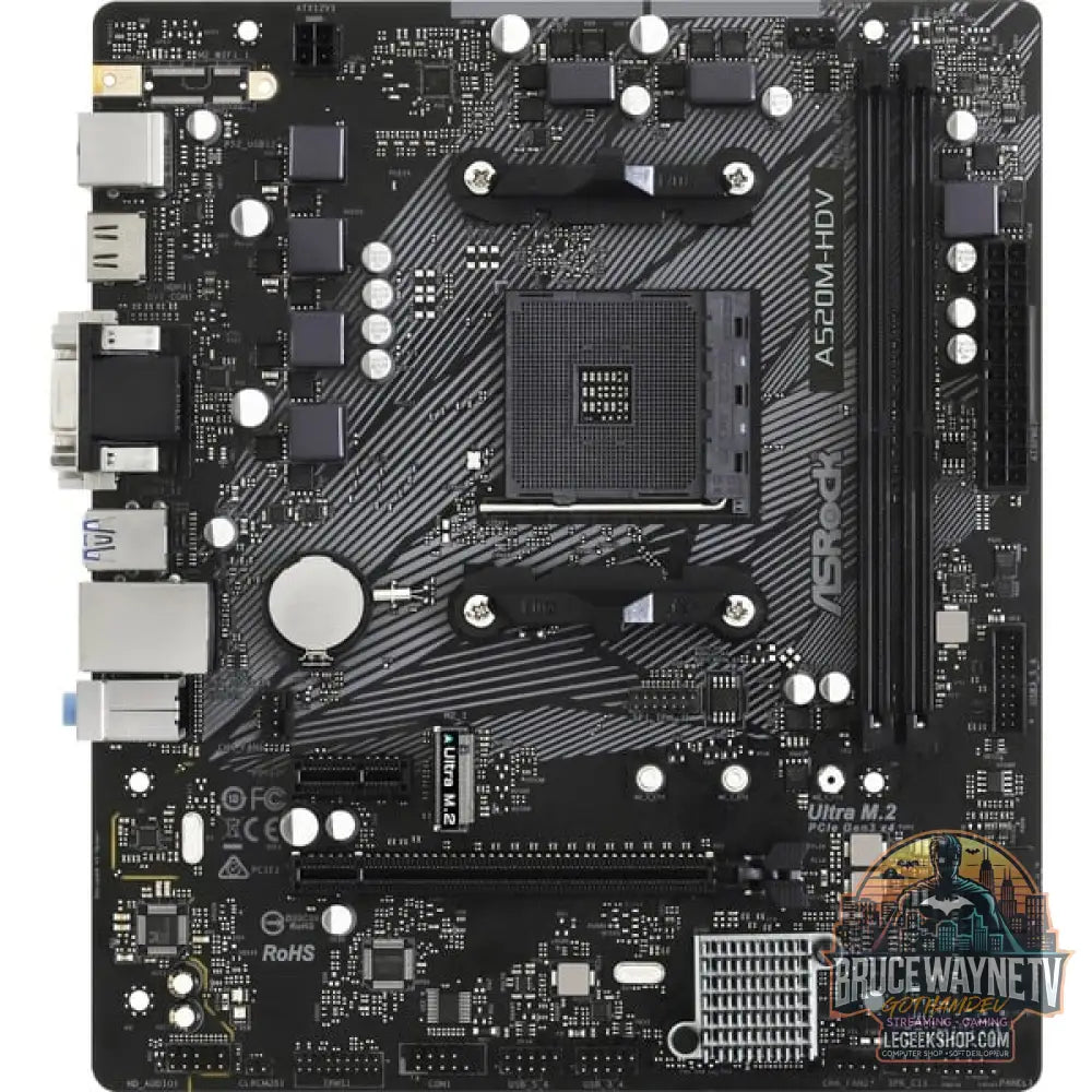 ASRock A520M-HDV, carte mère - ASRock - vue 4