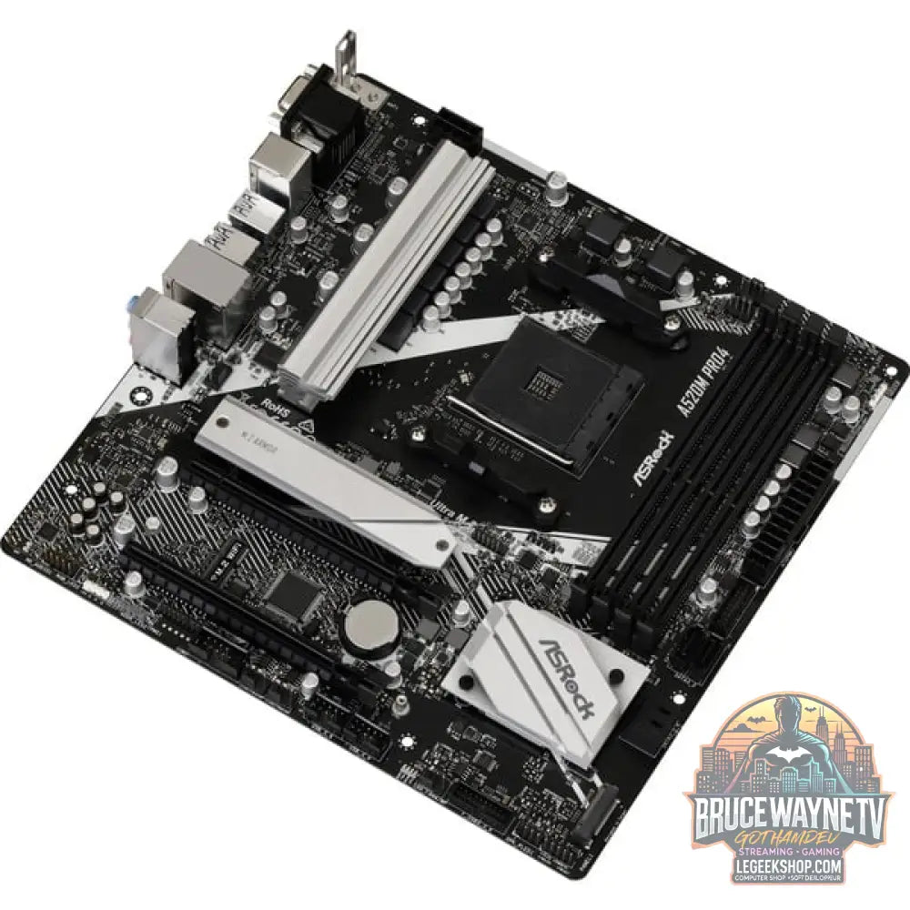 ASRock A520M PRO4, carte mère - ASRock - vue 4