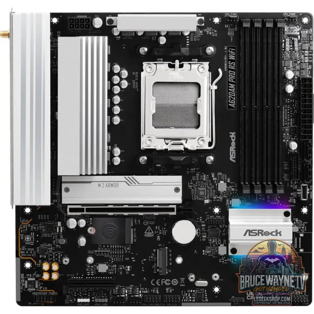 ASRock A620AM PRO RS WIFI, carte mère - ASRock - vue 3