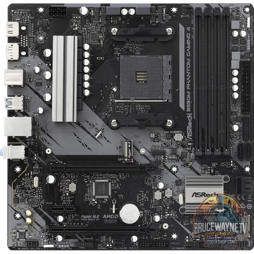 ASRock B550M PHANTOM GAMING 4, carte mère - ASRock - vue 2