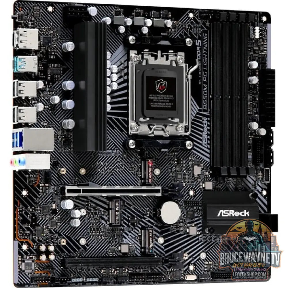 ASRock B650M PG LIGHTNING, carte mère - ASRock - vue 3