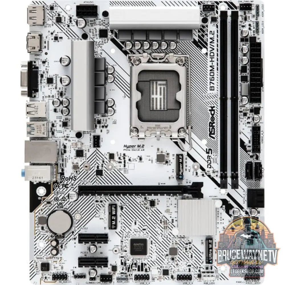 ASRock B760M-HDV/M.2 WHITE, carte mère - ASRock - vue 2