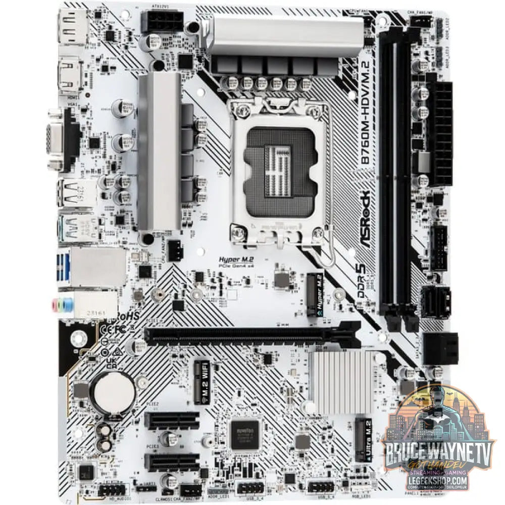 ASRock B760M-HDV/M.2 WHITE, carte mère - ASRock - vue 3
