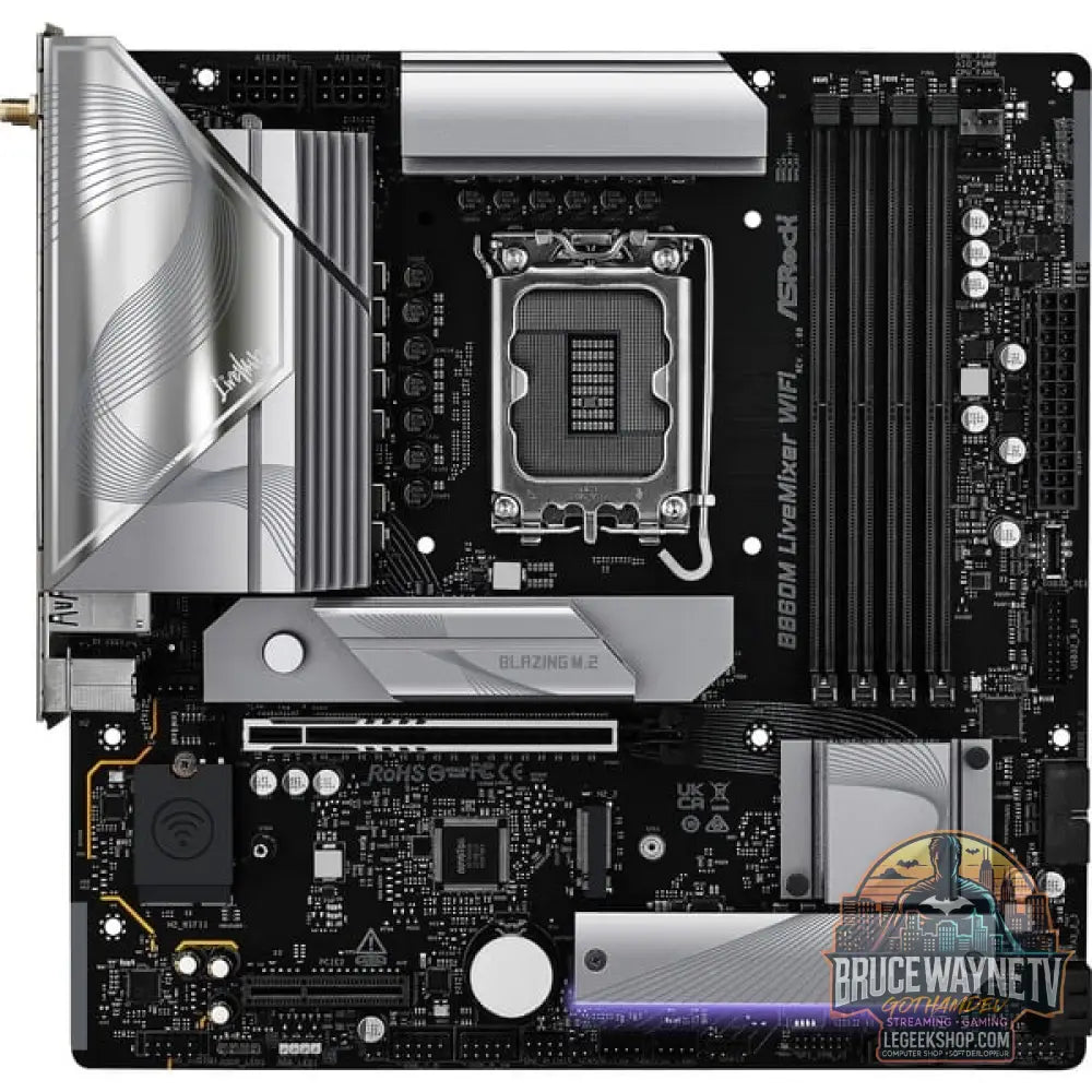 ASRock B860M LiveMixer WiFi, carte mère - ASRock - vue 3