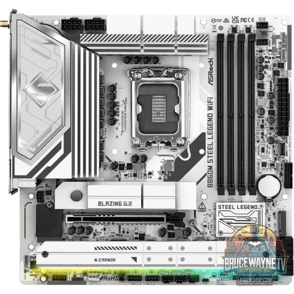 ASRock B860M Steel Legend WiFi, carte mère - ASRock - vue 3