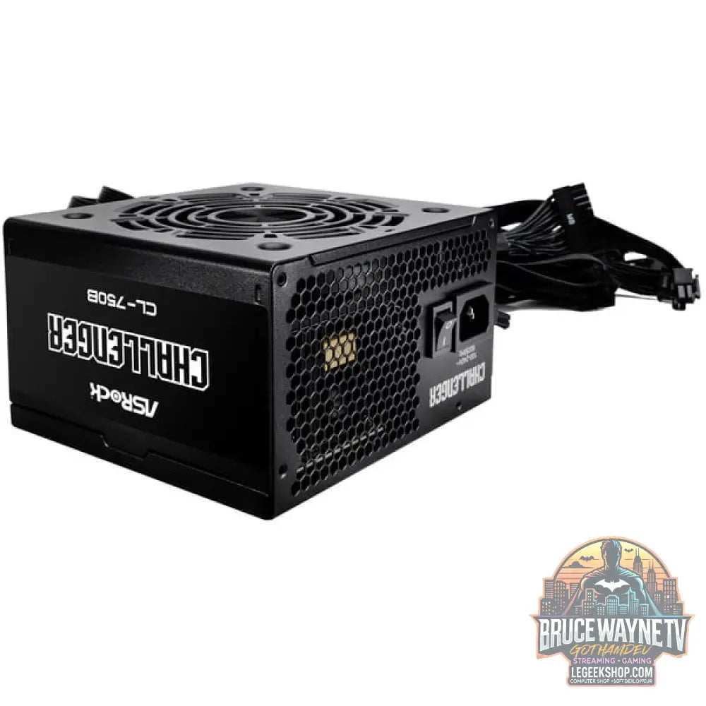 ASRock Challenger CL-750B 750W, alimentation PC - ASRock - vue 3