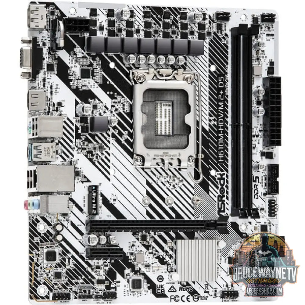 ASRock H610M-HDV/M.2+ D5, carte mère - ASRock - vue 2