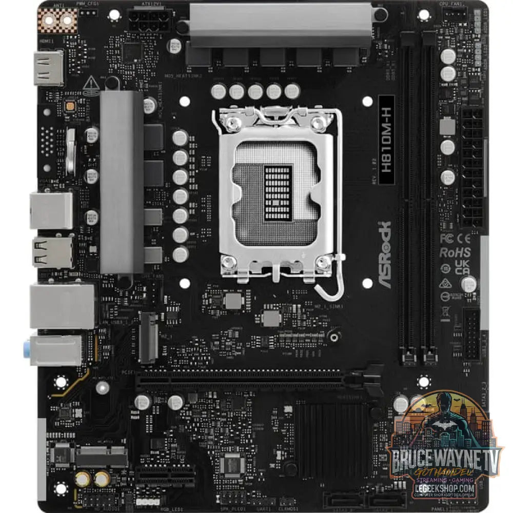 ASRock H810M-H, carte mère - ASRock - vue 3