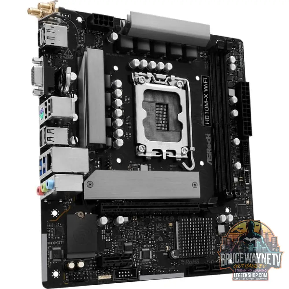 ASRock H810M-X WIFI, carte mère - ASRock - vue 2