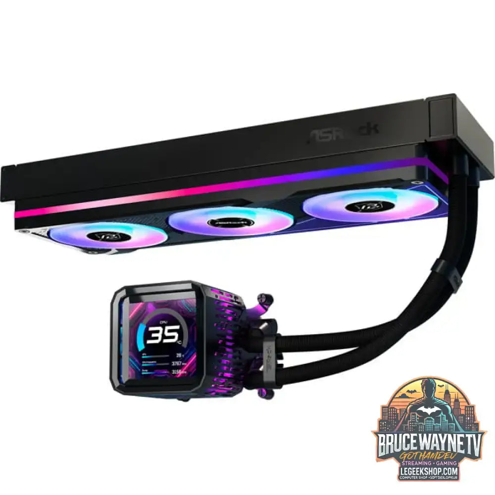 ASRock Phantom Gaming 360 LCD, Wasserkühlung schwarz - ASRock - vue 5