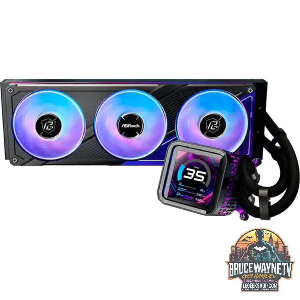 ASRock Phantom Gaming 360 LCD, Wasserkühlung schwarz - ASRock - vue 4