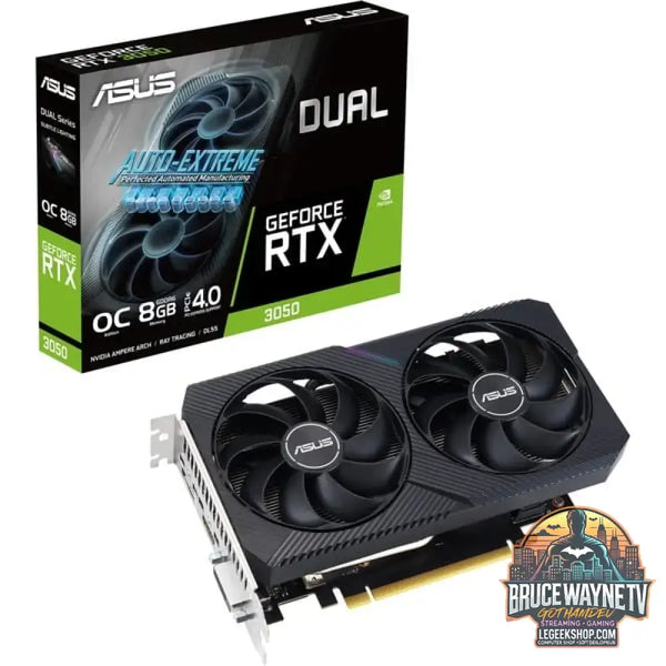 ASUS GeForce RTX 3050 DUAL OC V2, carte graphique Lite Hash Rate, 1x DisplayPort, 1x HDMI 2.1, DVI-D - ASUS