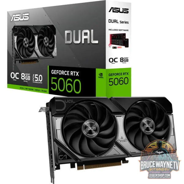 ASUS GeForce RTX 5060 DUAL OC 8GB, carte graphique DLSS 4, 3x DisplayPort, 1x HDMI 2.1 - ASUS