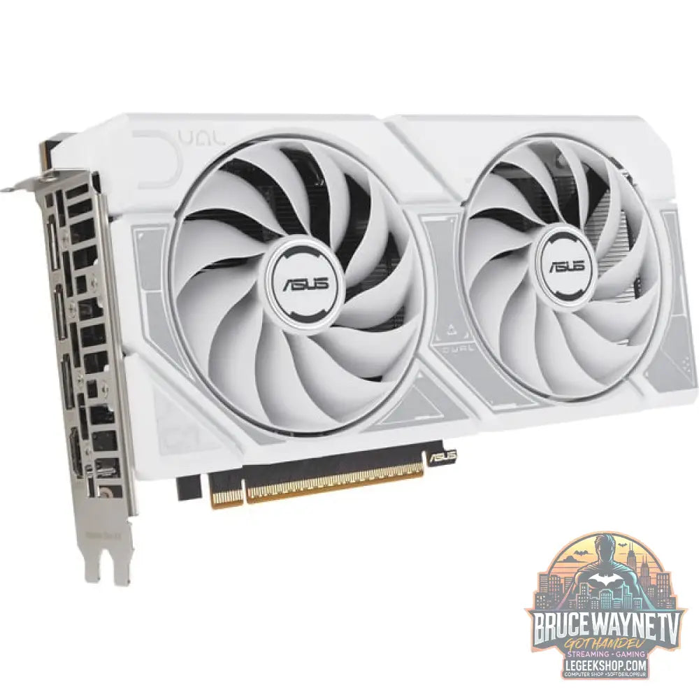 ASUS GeForce RTX 5060 DUAL OC WHITE 8GB, carte graphique blanc, DLSS 4, 3x DisplayPort, 1x HDMI 2.1 - ASUS - vue 2