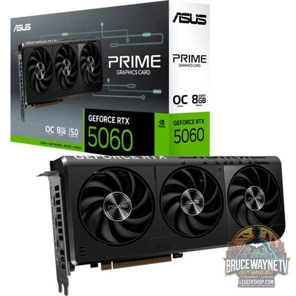 ASUS GeForce RTX 5060 PRIME OC 8GB, carte graphique DLSS 4, 3x DisplayPort, 1x HDMI 2.1 - ASUS