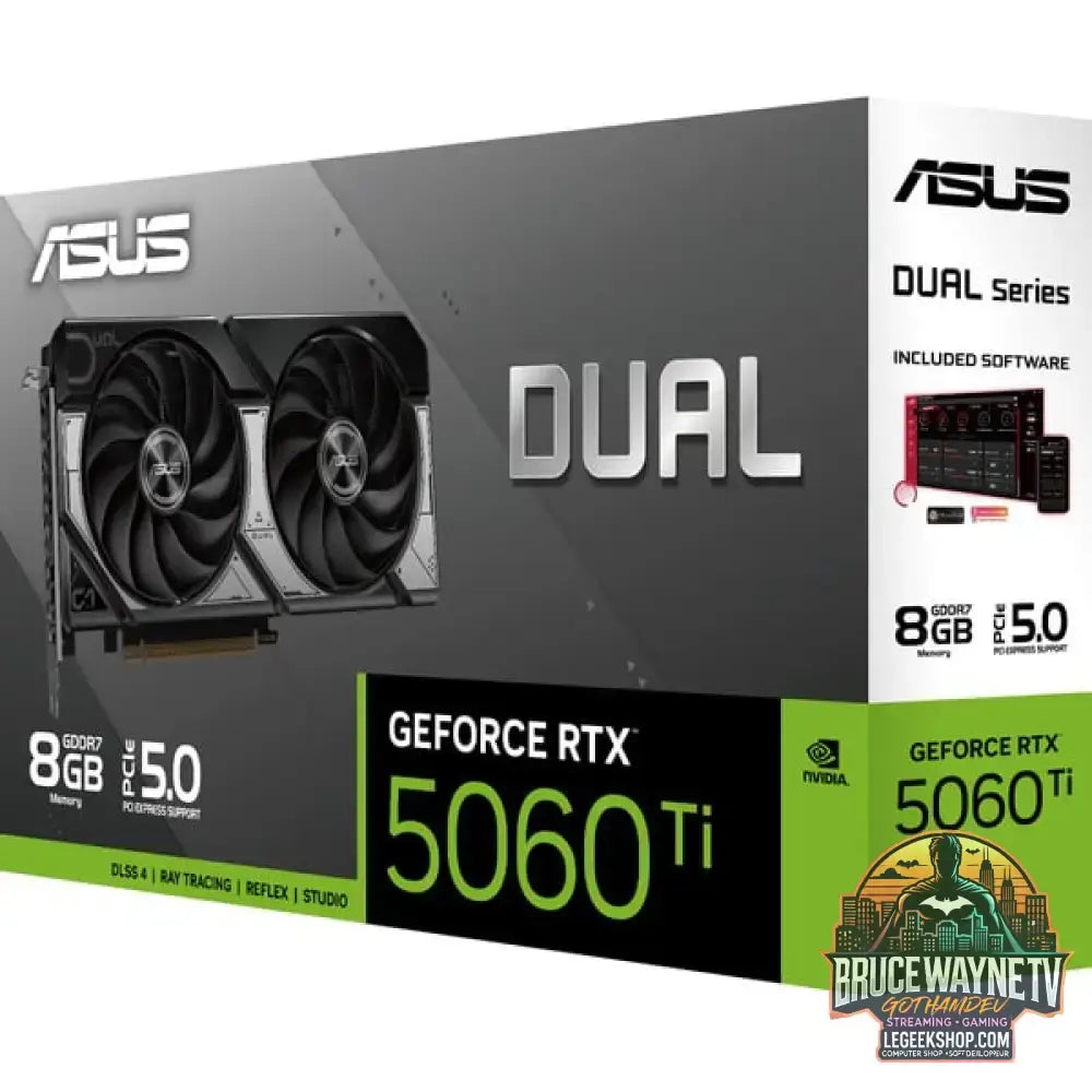 ASUS GeForce RTX 5060 Ti DUAL 8GB, carte graphique DLSS 4, 3x DisplayPort, 1x HDMI 2.1 - ASUS - vue 14