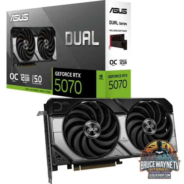 ASUS GeForce RTX 5070 DUAL OC, carte graphique DLSS 4, 3x DisplayPort, 1x HDMI 2.1 - ASUS