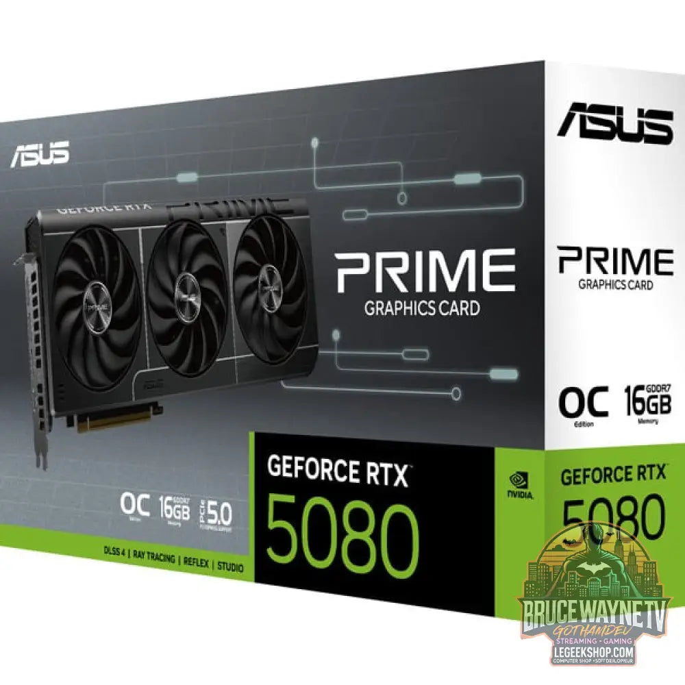 ASUS GeForce RTX 5080 PRIME OC EVO, carte graphique DLSS 4, 3x DisplayPort, 1x HDMI 2.1 - ASUS - vue 14