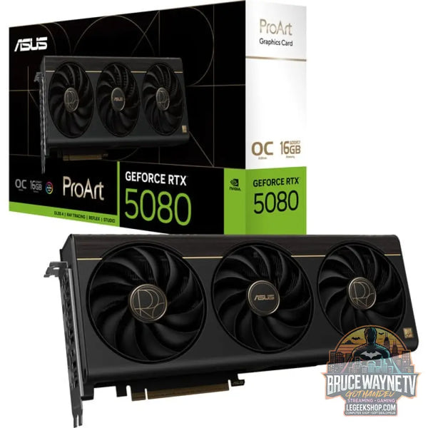 ASUS GeForce RTX 5080 PROART OC, carte graphique DLSS 4, 3x DisplayPort, 2x HDMI 2.1 - ASUS