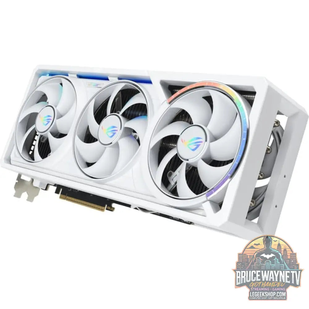 ASUS GeForce RTX 5080 ROG ASTRAL GAMING OC WHITE, carte graphique blanc, DLSS 4, 3x DisplayPort, 2x HDMI 2.1 - ASUS - vue 4