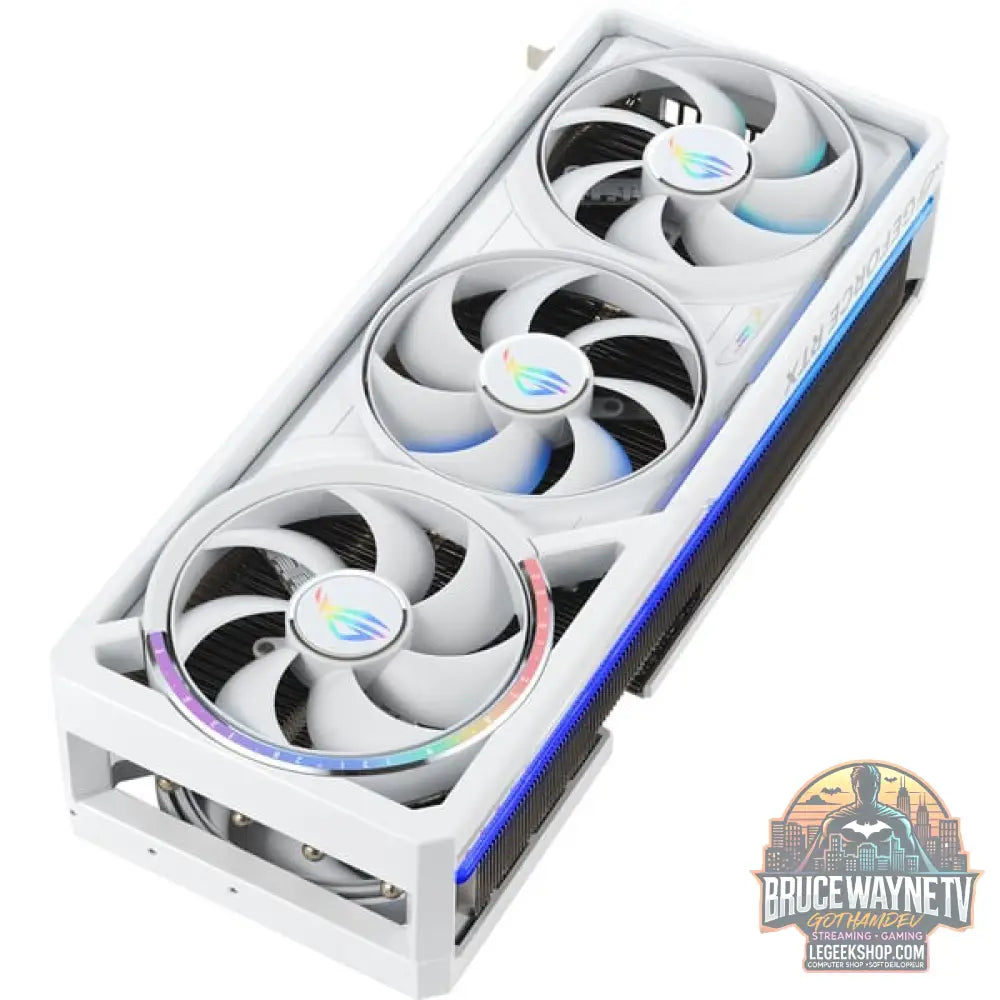 ASUS GeForce RTX 5080 ROG ASTRAL GAMING OC WHITE, carte graphique blanc, DLSS 4, 3x DisplayPort, 2x HDMI 2.1 - ASUS - vue 5