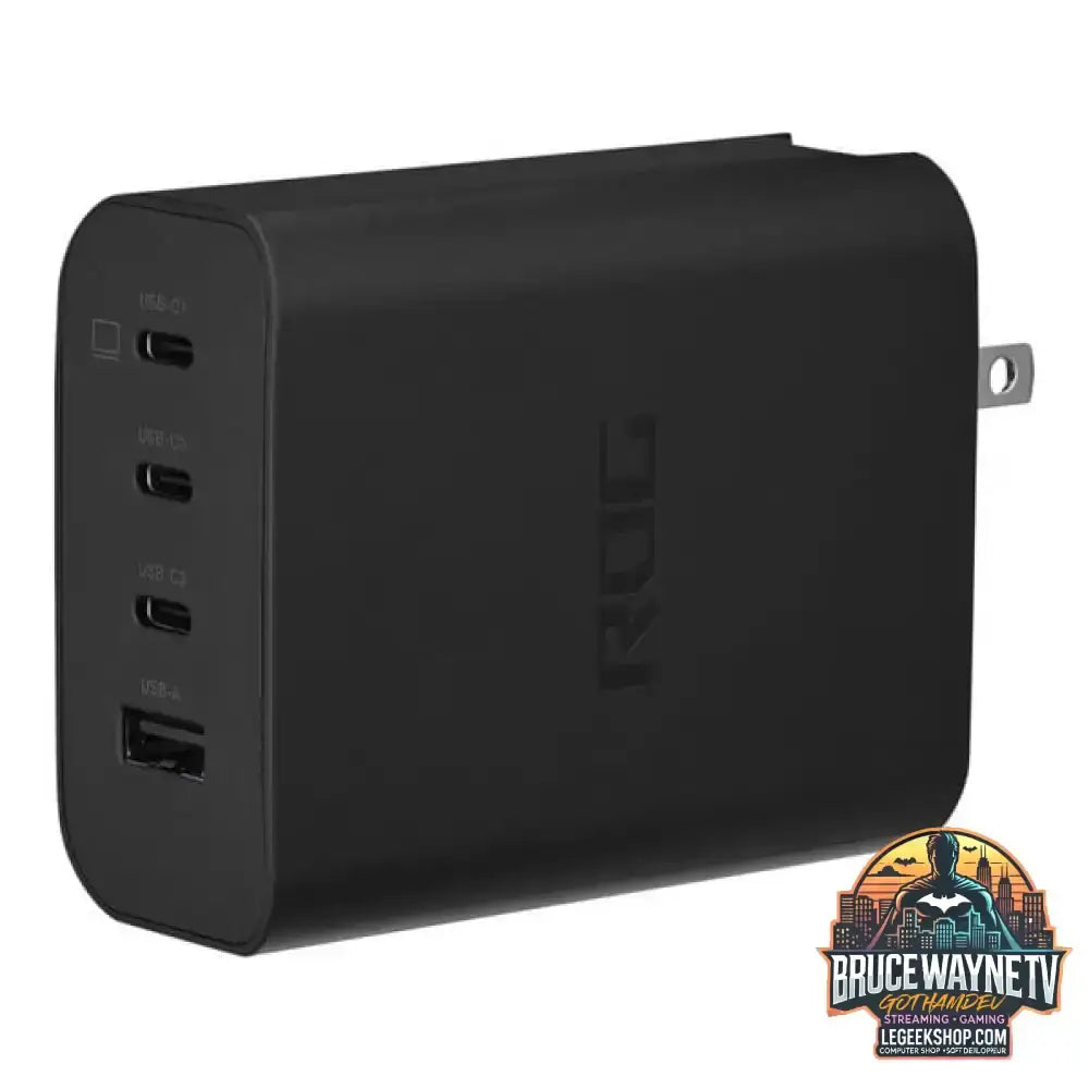 ASUS Multiport-Ladegerät AC140-01, EU + UK schwarz, 140 Watt, 3x USB-C + USB-A - ASUS - vue 6