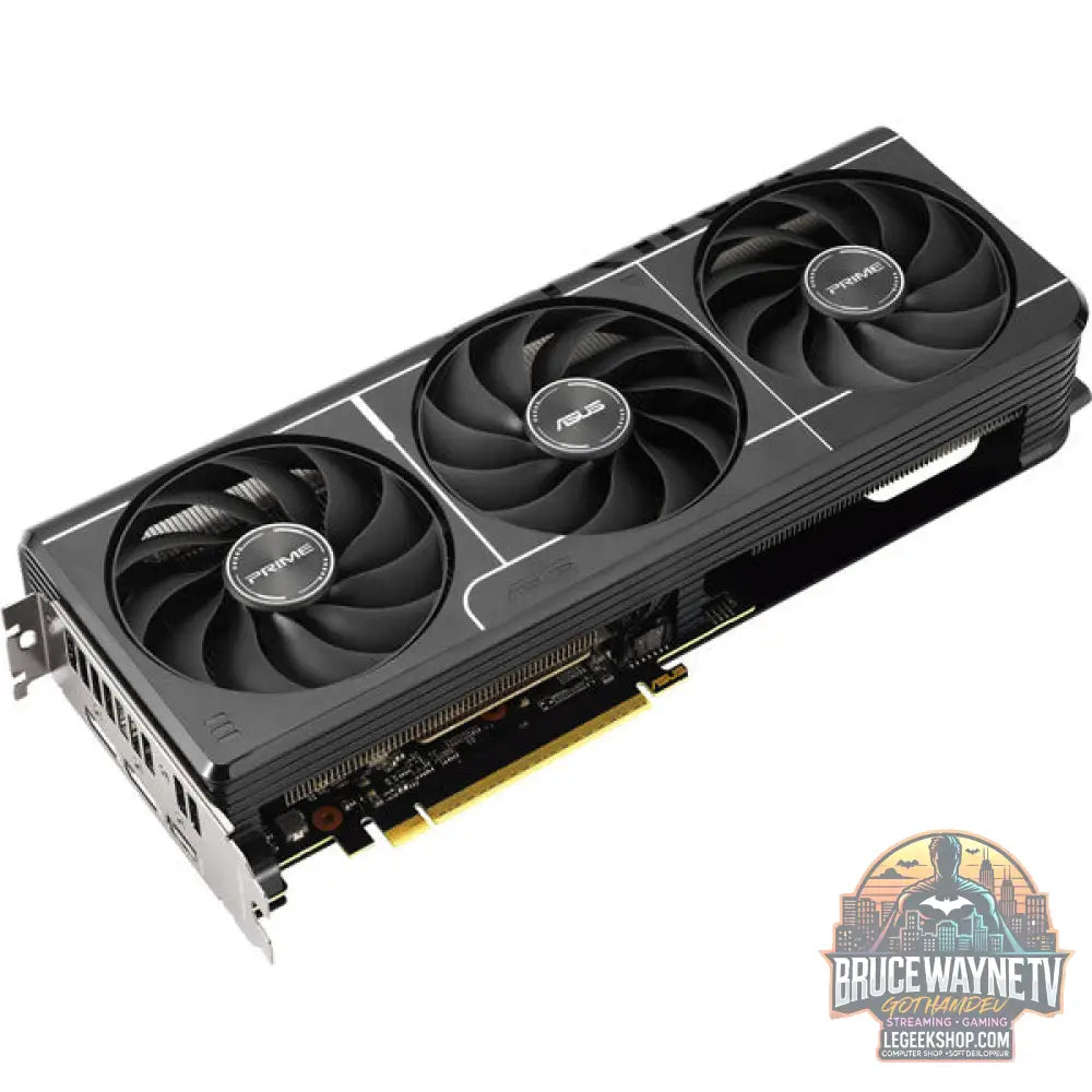 ASUS Radeon RX 9060 XT PRIME OC 16GB, carte graphique gris - ASUS - vue 3