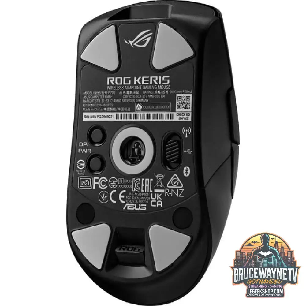 ASUS ROG Keris Wireless Aimpoint, souris gaming - vue 5