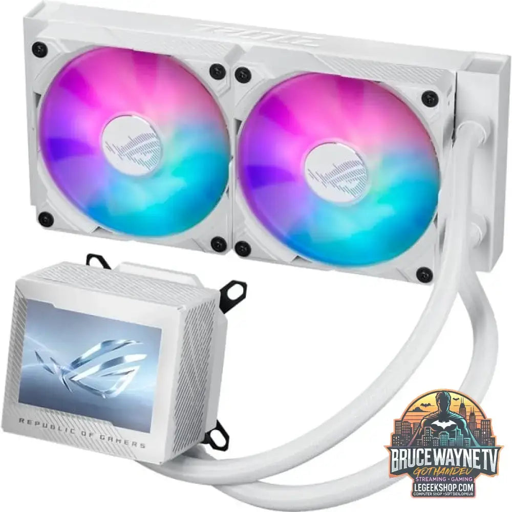 ASUS ROG RYUJIN III 240 ARGB White Edition, Wasserkühlung weiß - ASUS - vue 3