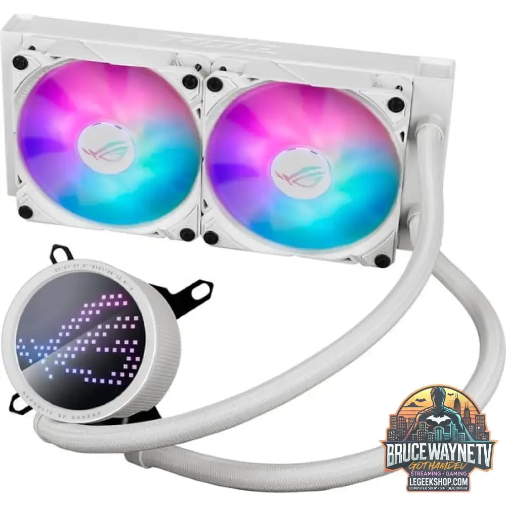 ASUS ROG RYUO III 240 ARGB White Edition, Wasserkühlung weiß - ASUS - vue 2