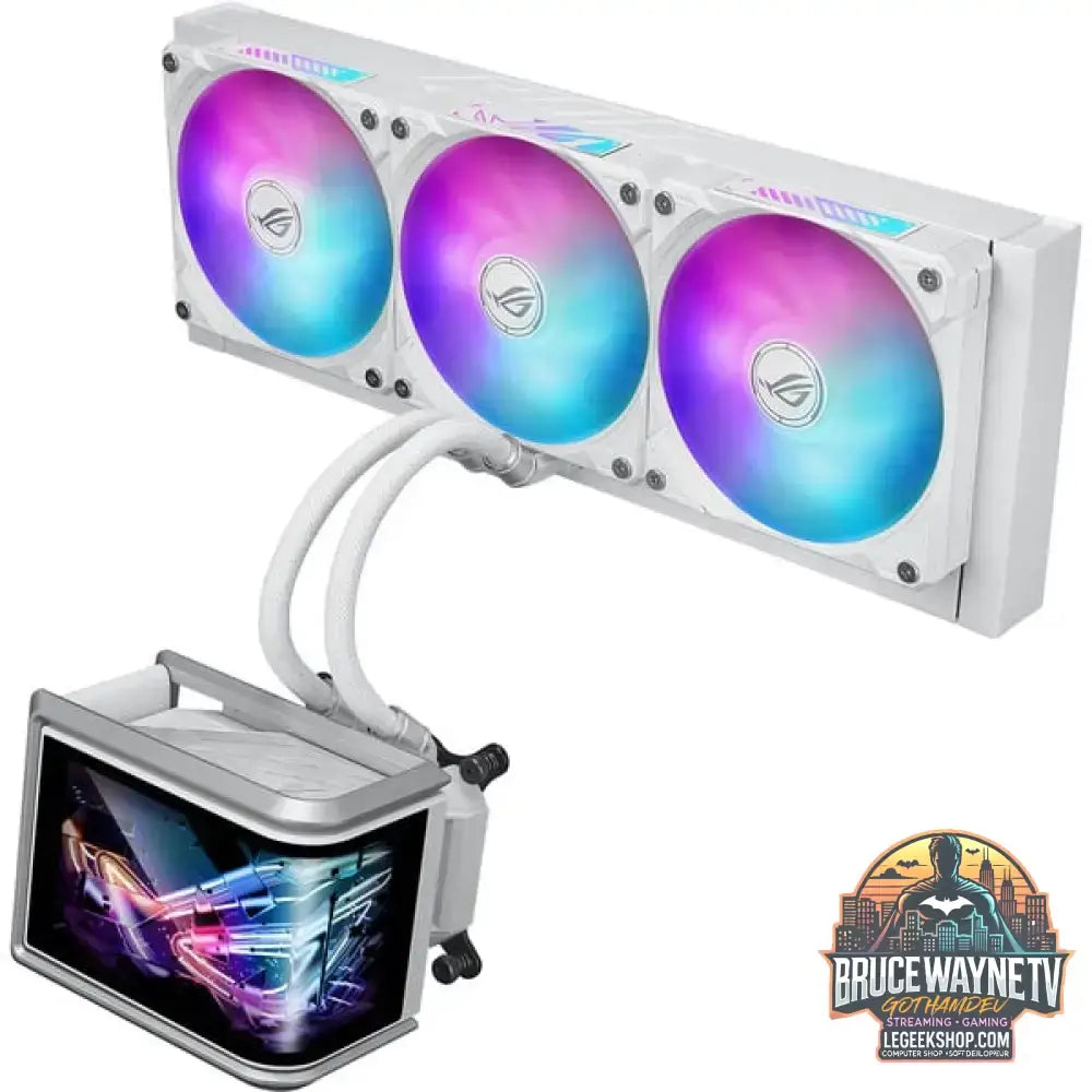 ASUS ROG Ryuo IV SLC 360 ARGB WHT, Wasserkühlung weiß - ASUS - vue 4