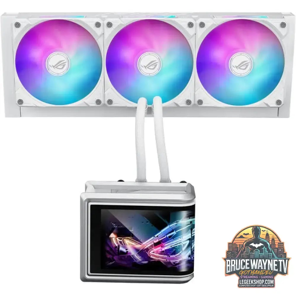 ASUS ROG Ryuo IV SLC 360 ARGB WHT, Wasserkühlung weiß - ASUS - vue 3