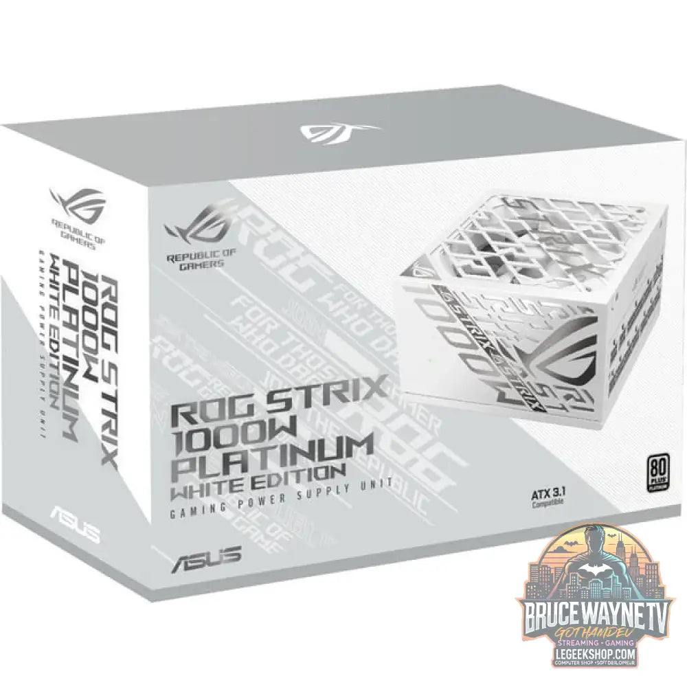 ASUS ROG-STRIX-1000P-GAMING-WHITE, alimentation PC - ASUS - vue 13