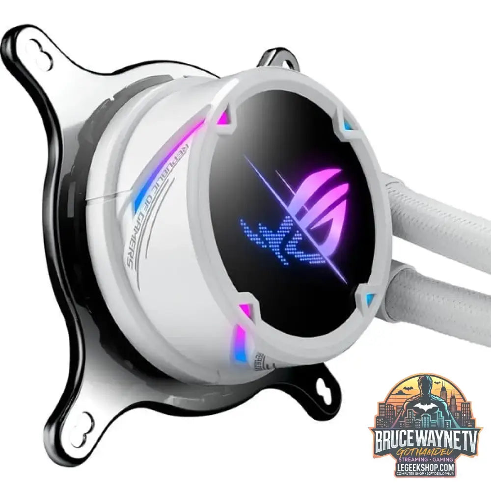 ASUS ROG STRIX LC II 240 ARGB White Edition, Wasserkühlung weiß - ASUS - vue 7