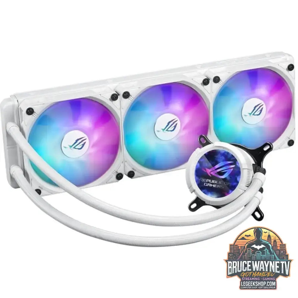 ASUS ROG STRIX LC III 360 ARGB LCD, Wasserkühlung weiß - ASUS - vue 2