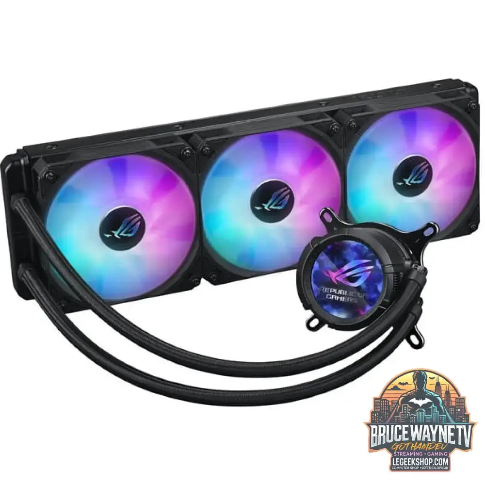 ASUS ROG STRIX LC III 360 ARGB LCD, Wasserkühlung schwarz - ASUS - vue 2