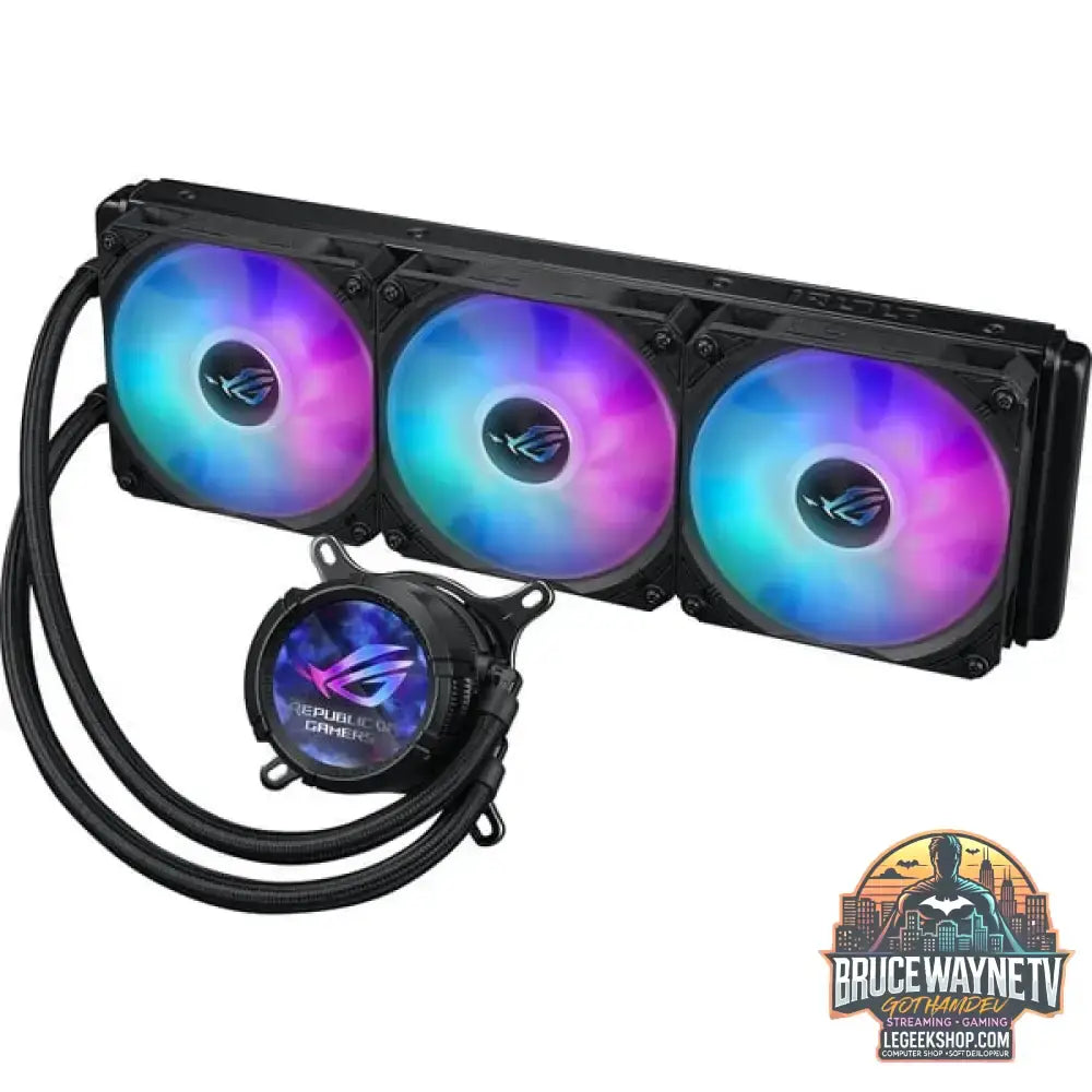 ASUS ROG STRIX LC III 360 ARGB LCD, Wasserkühlung schwarz - ASUS - vue 3