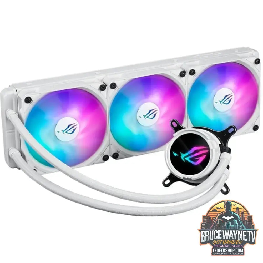 ASUS ROG STRIX LC III 360mm ARGB White Edition, Wasserkühlung weiß - ASUS - vue 2