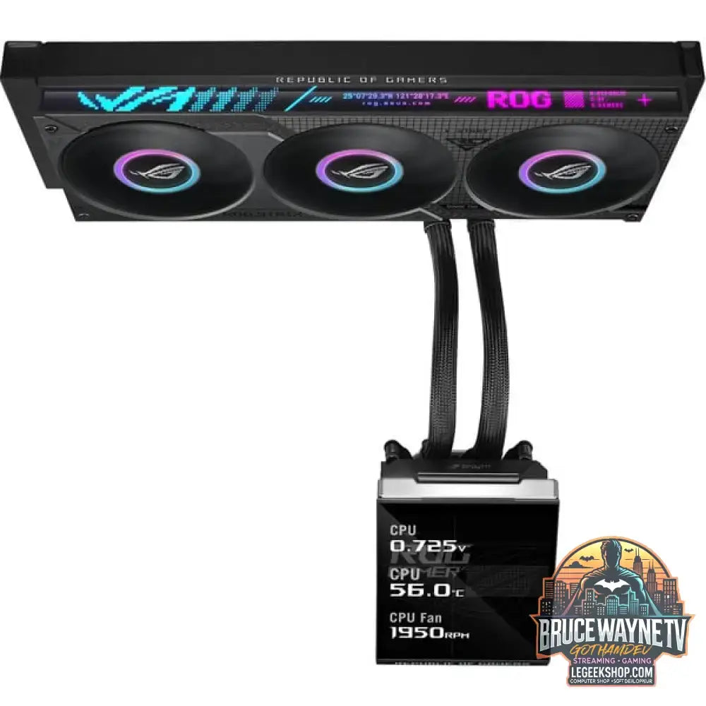 ASUS ROG Strix SLC IV 360 ARGB LCD, Wasserkühlung schwarz - ASUS - vue 4