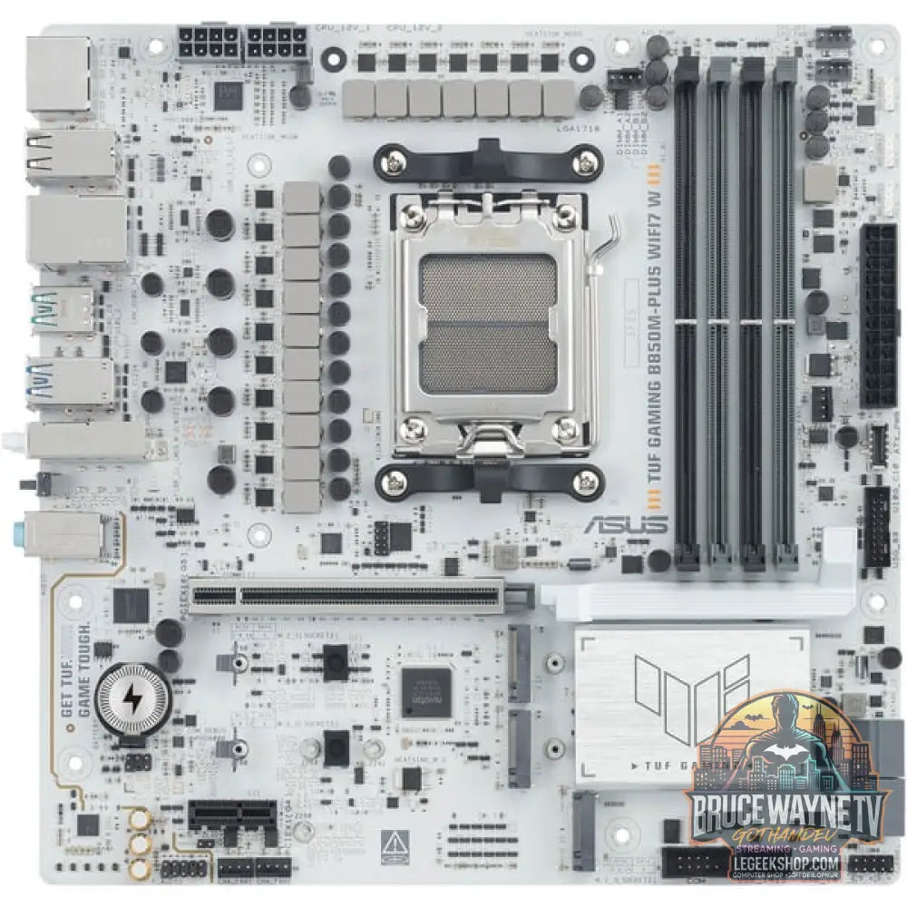 ASUS TUF GAMING B850M-PLUS WIFI7 WHITE, carte mère - ASUS - vue 3