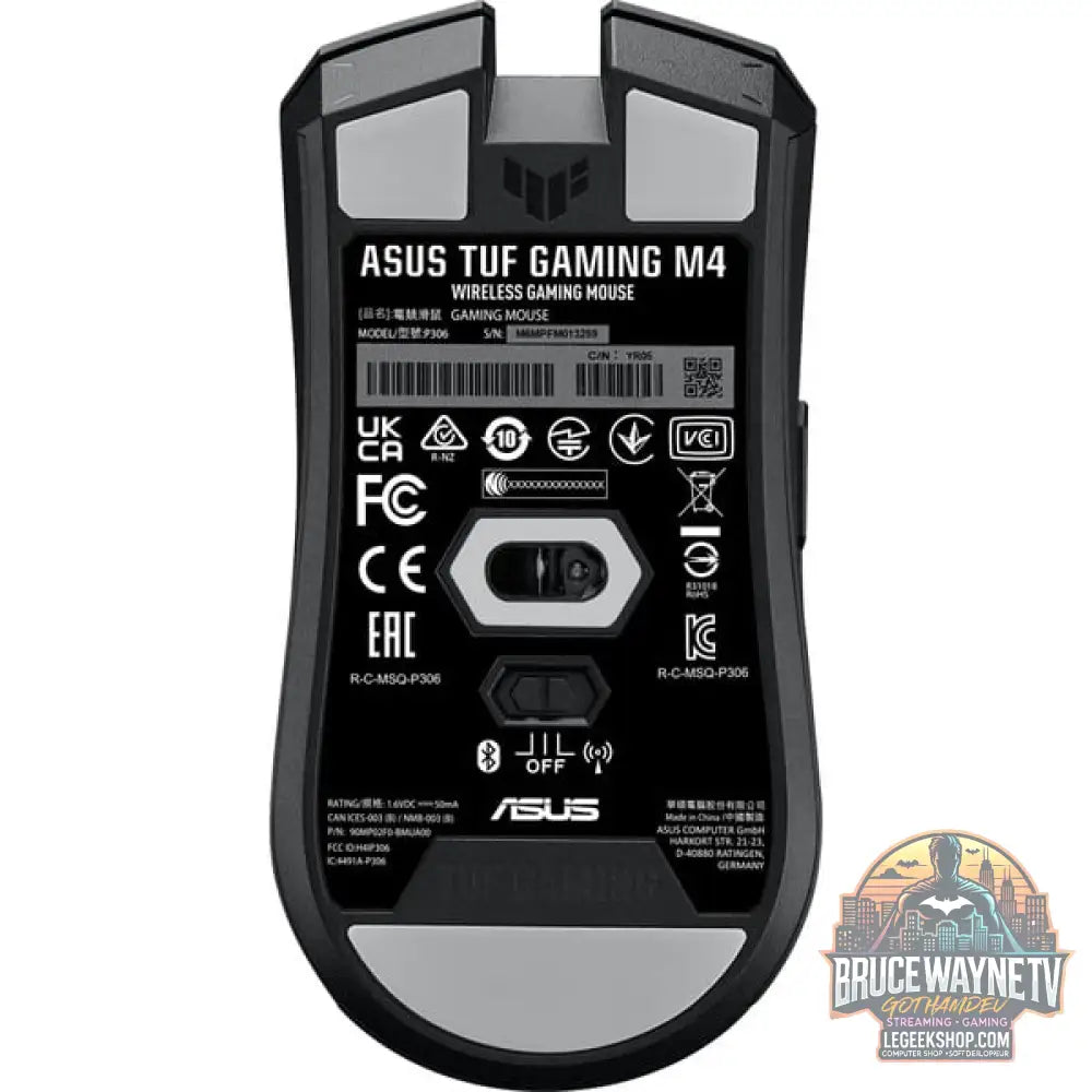 ASUS TUF Gaming M4 Wireless, souris gaming - vue 5