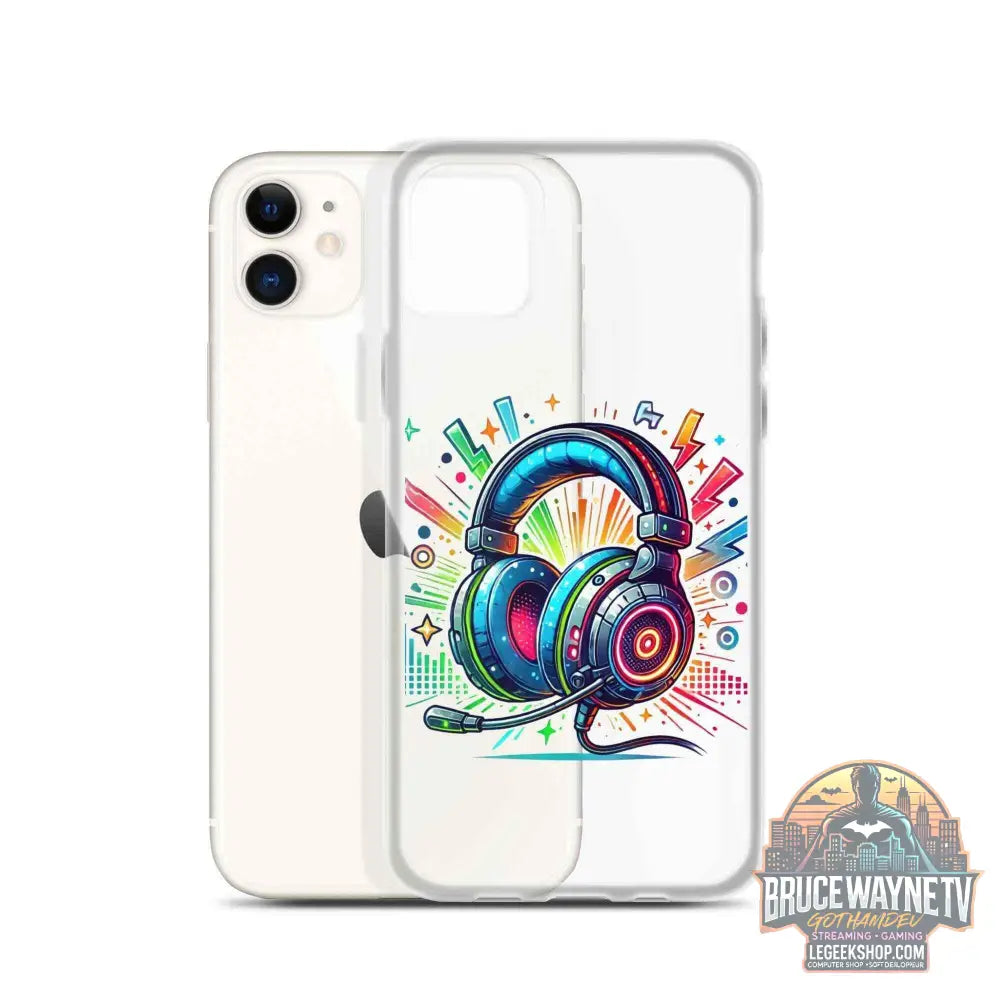 Coque iPhone® Design Gamer Casque Coloré - Legeekshop - Legeekshop