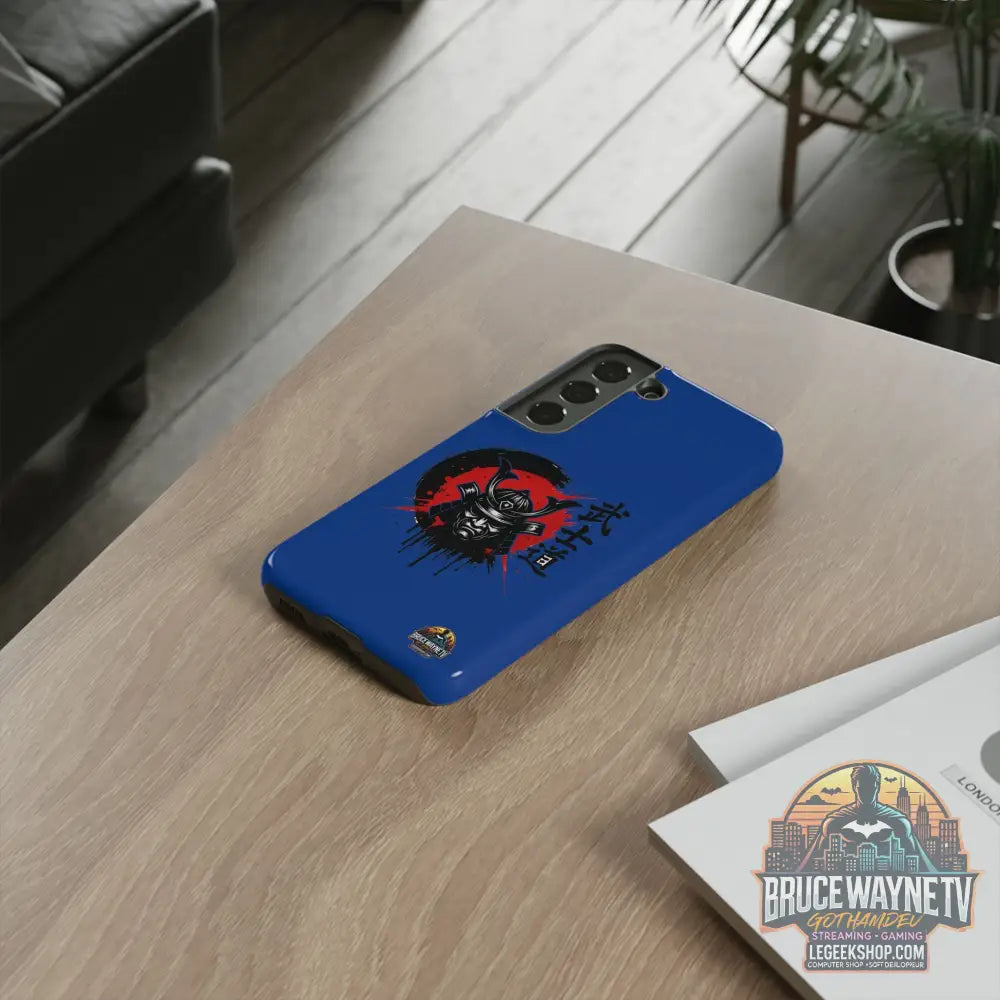 📱 samurai phone case Bleue foncé – coque renforcée Pixel & Galaxy 📱 - Phone Case