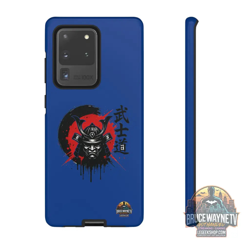 📱 samurai phone case Bleue foncé – coque renforcée Pixel & Galaxy 📱 - Samsung Galaxy S20 Ultra / Glossy - Phone Case