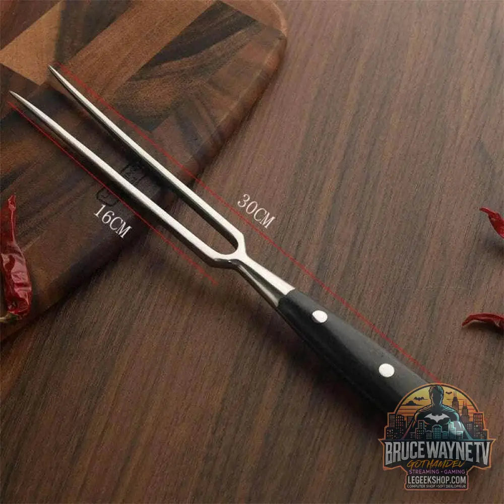 🔥 Set de Fourchettes à Barbecue  – Acier Inoxydable & Bois – Accessoires de Grill - Legeekshop